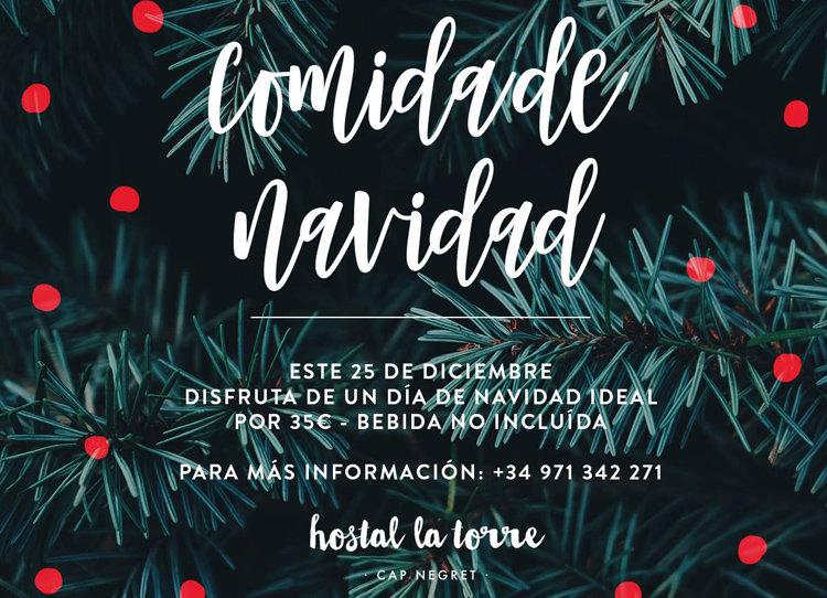 T Navidad ibiza menu 2018