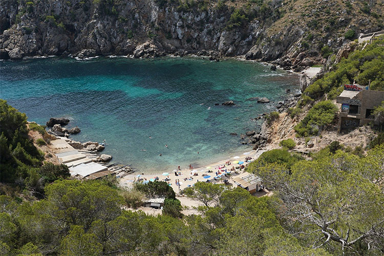 T secret beaches ibiza serra