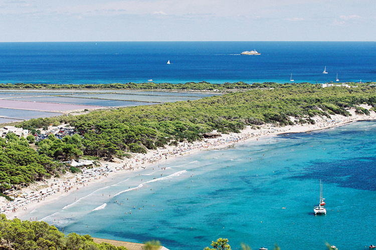 ibiza october beaches ses salines