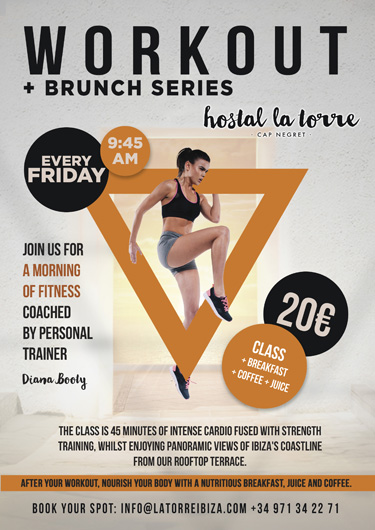 workout brunch Ibiza Hostal la Torre